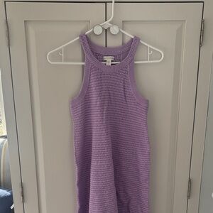 Garnet Hill Lavender Knit swim coverup